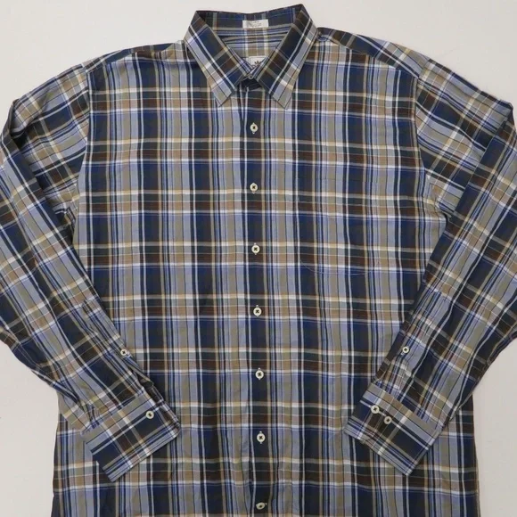 Peter Millar Mens Large Long Sleeve Button Front‎ - Picture 2 of 5